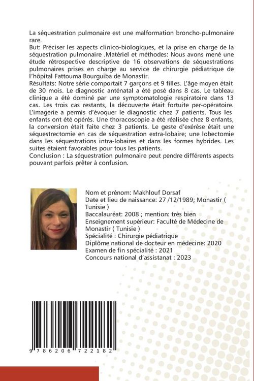 Produktbild: Les s&eacute;questrations pulmonaires chez l'enfant