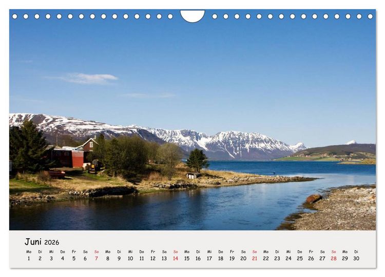 Produktbild: Auf dem Weg zum Nordkap (Wandkalender 2026 DIN A4 quer), CALVENDO Monatskalender