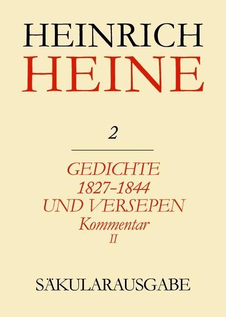 Produktbild: Gedichte 1827-1844 und Versepen. Kommentar II