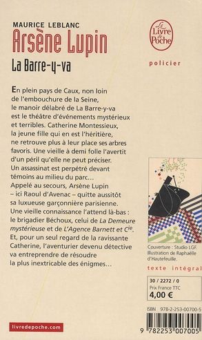 Produktbild: Fre-Arsene Lupin La Barre-Y-Va