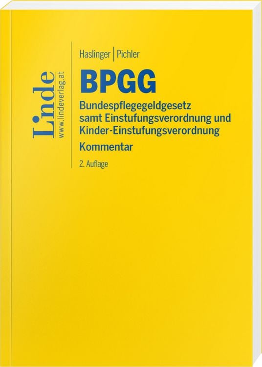 Produktbild: BPGG | Bundespflegegeldgesetz