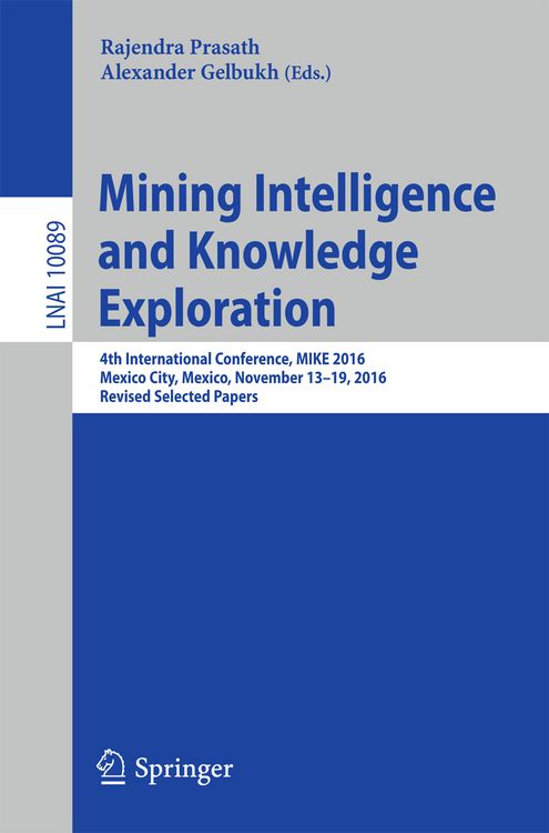 Produktbild: Mining Intelligence and Knowledge Exploration