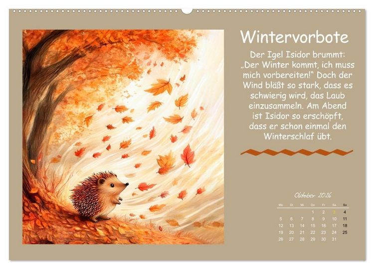 Produktbild: Kleine Tiere - Lustige Abenteuer (Wandkalender 2026 DIN A2 quer), CALVENDO Monatskalender