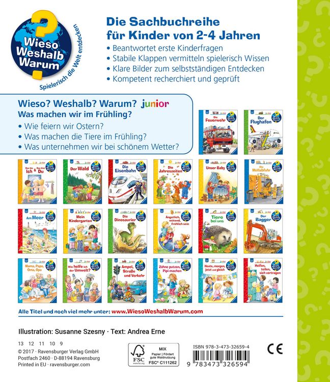Produktbild: Wieso? Weshalb? Warum? junior, Band 59 - Was machen wir im Fr&uuml;hling?