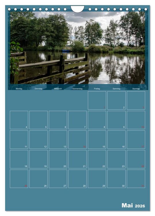 Produktbild: Worpswede - K&uuml;nstlerdorf unter weitem Himmel (Wandkalender 2026 DIN A4 hoch), CALVENDO Monatskalender