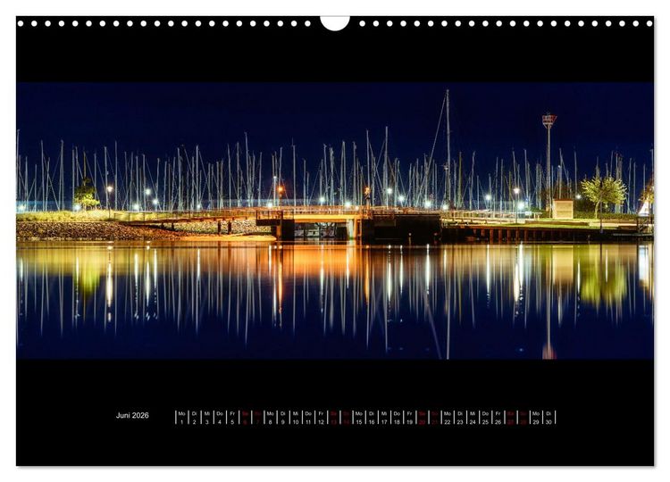 Produktbild: Kreis Ostholstein - Land und Wasser zwischen Sonnenauf- und Sonnenuntergang (Wandkalender 2026 DIN A3 quer), CALVENDO Monatskalender