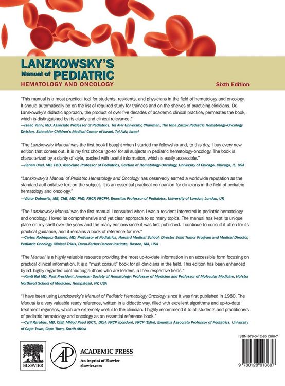 Produktbild: Lanzkowsky's Manual of Pediatric Hematology and Oncology