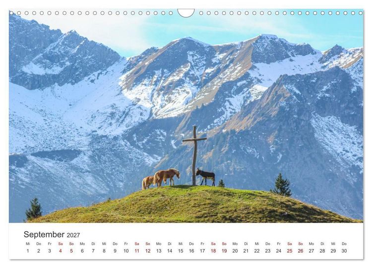Produktbild: Naturwunder Berge (Wandkalender 2027 DIN A3 quer), CALVENDO Monatskalender