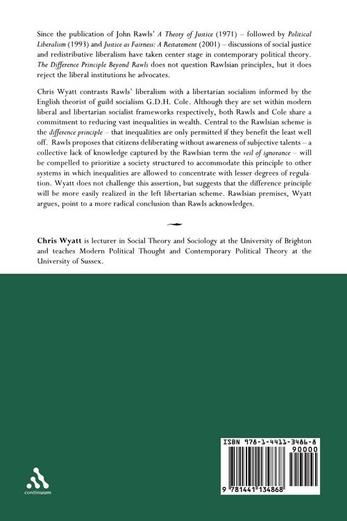 Produktbild: The Difference Principle Beyond Rawls