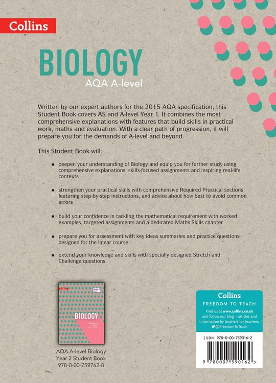 Produktbild: AQA A LEVEL BIOLOGY SB1