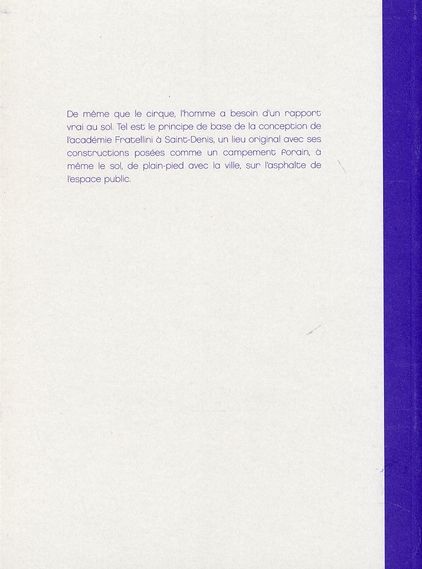 Produktbild: L'Academie Fratellini ; le Crique de Plain-Pied / Saint-Denis
