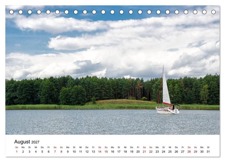 Produktbild: Masuren 2027 - Land der 1000 Seen (Tischkalender 2027 DIN A5 quer), CALVENDO Monatskalender