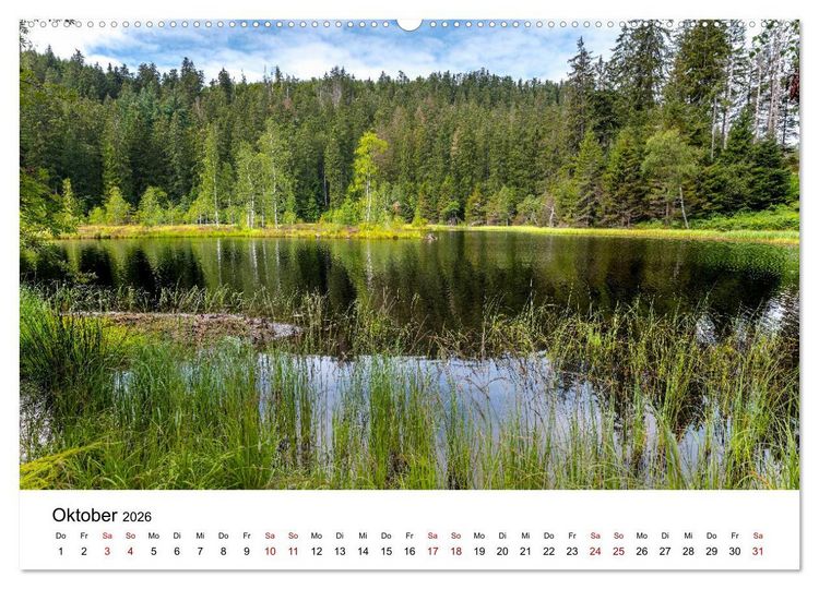 Produktbild: Schwarzwald, Seen und Hochmoore (hochwertiger Premium Wandkalender 2026 DIN A2 quer), Kunstdruck in Hochglanz