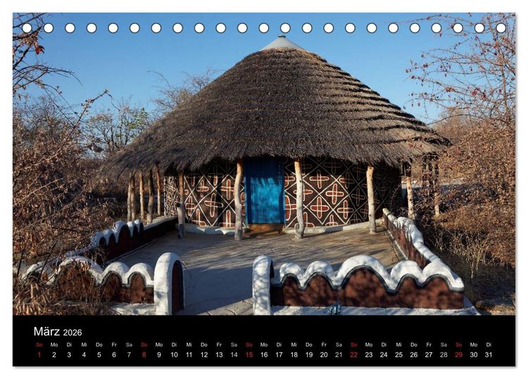 Produktbild: Naturerlebnis Botswana (Tischkalender 2026 DIN A5 quer), CALVENDO Monatskalender