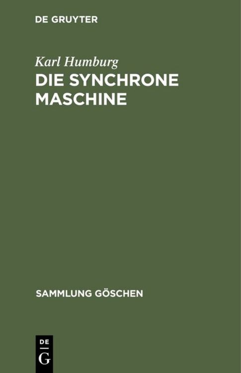 Produktbild: Die synchrone Maschine