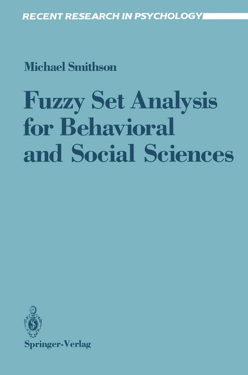 Produktbild: Fuzzy Set Analysis for Behavioral and Social Sciences