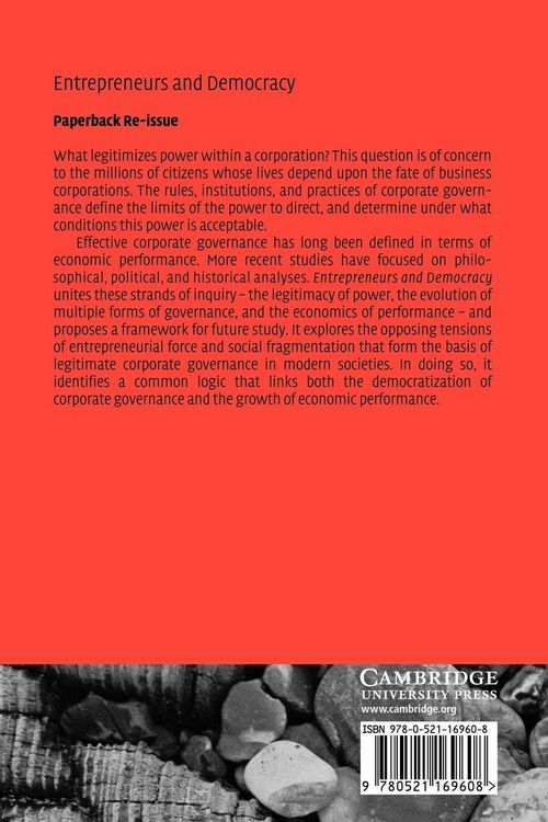 Produktbild: Entrepreneurs and Democracy