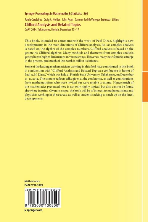 Produktbild: Clifford Analysis and Related Topics