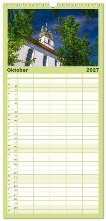 Produktbild: Familienplaner 2027 - Friedrichshafen am Bodensee mit 5 Spalten (Wandkalender, 21 x 45 cm) CALVENDO