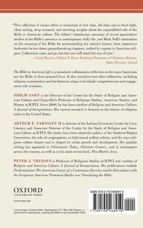 Produktbild: The Bible in American Life