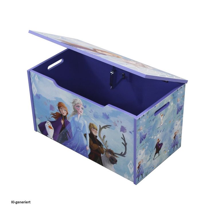Produktbild: HTI-Living Frozen Spielzeugkiste mit Deckel Kinder Aufbewahrungsbox Lila