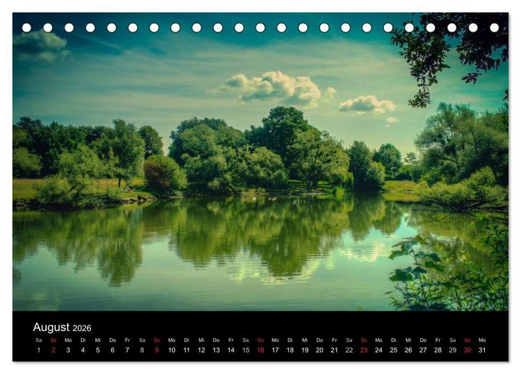 Produktbild: Dessau - Kulturlandschaft (Tischkalender 2026 DIN A5 quer), CALVENDO Monatskalender