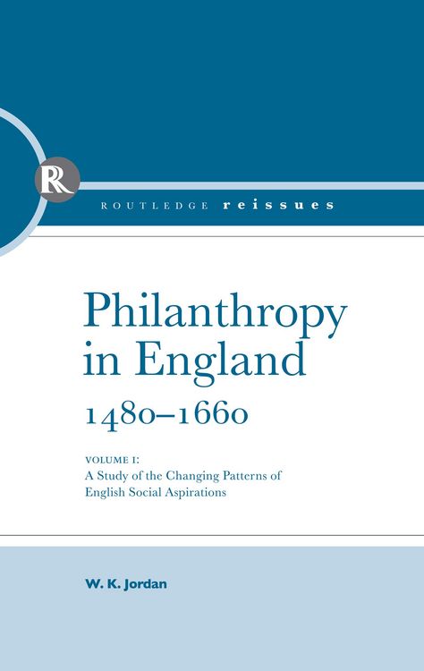 Produktbild: Philanthropy in England, 1480 - 1660