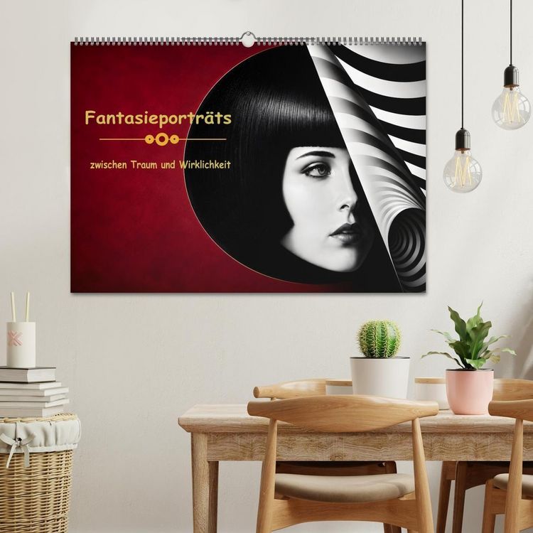 Produktbild: Fantasieportr&auml;ts zwischen Traum und Wirklichkeit (Wandkalender 2027 DIN A2 quer), CALVENDO Monatskalender