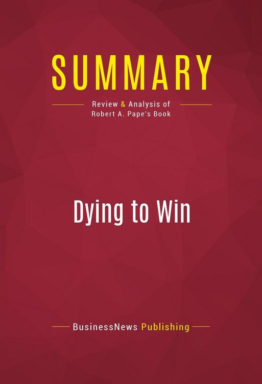 Produktbild: Summary: Dying to Win