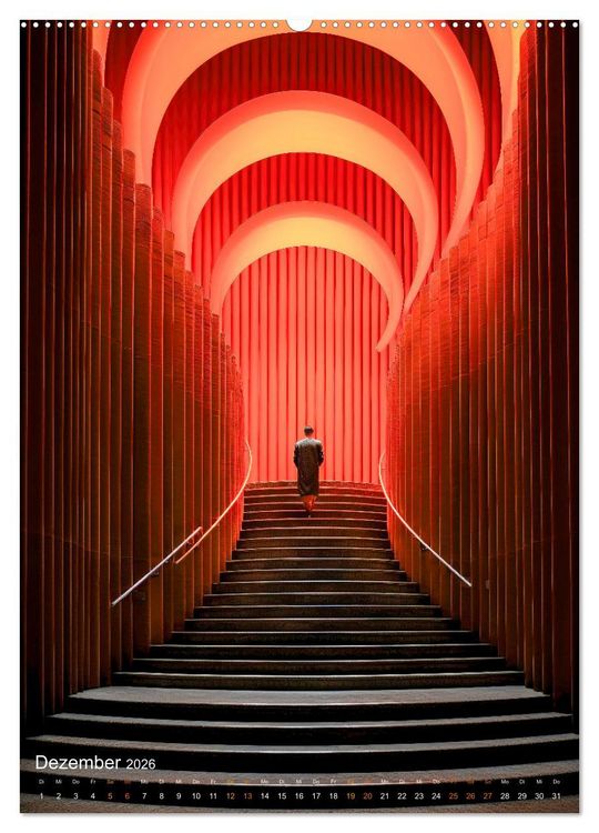 Produktbild: Treppen Architektur (Wandkalender 2026 DIN A2 hoch), CALVENDO Monatskalender