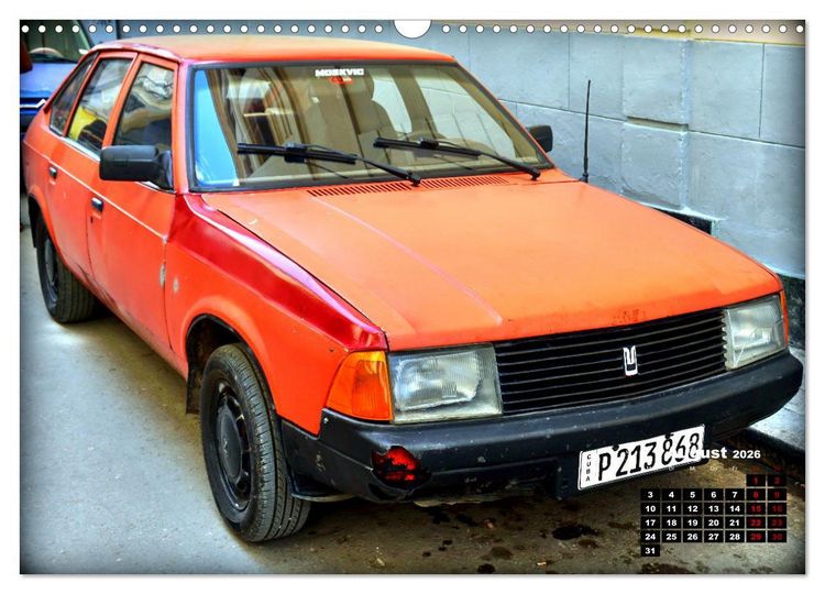 Produktbild: Moskwitsch-2141 - Ein russischer Oldtimer in Kuba (Wandkalender 2026 DIN A3 quer), CALVENDO Monatskalender