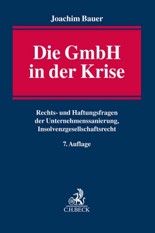 Produktbild: Die GmbH in der Krise