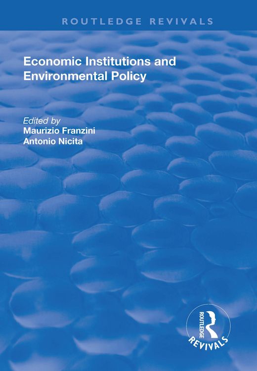 Produktbild: Economic Institutions and Environmental Policy