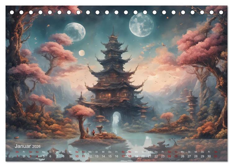 Produktbild: Epische Aussichten (Tischkalender 2026 DIN A5 quer), CALVENDO Monatskalender