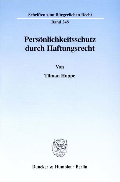 Produktbild: Pers&ouml;nlichkeitsschutz durch Haftungsrecht.