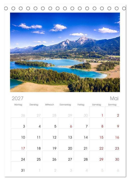 Produktbild: Tischplaner 2027 - Der wundersch&ouml;ne Faaker See in K&auml;rnten (A5 Tischkalender zum Aufstellen) CALVENDO