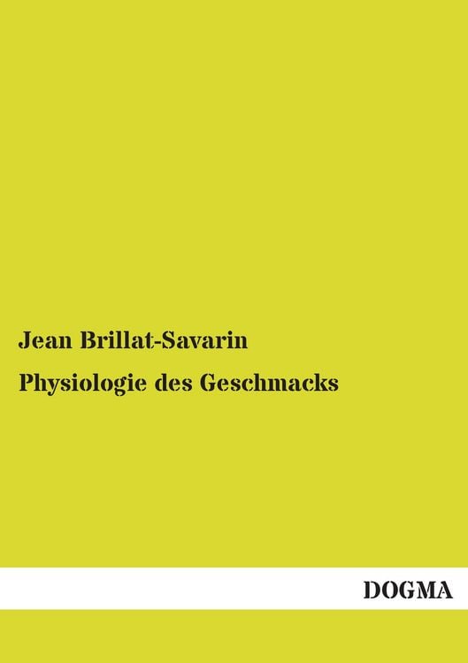 Produktbild: Physiologie des Geschmacks