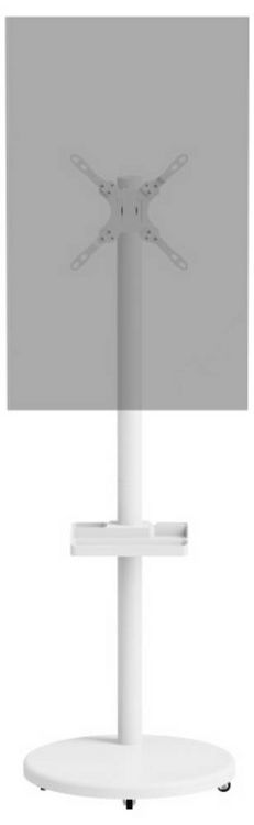 Produktbild: Reflecta TV Stand 43P-2020T wei&szlig; TV-Standfu&szlig; 43,2 cm (17") - 109,2 cm (43") Neigbar, Schwenkbar, Rotierbar, H&ouml;henverstellbar Ger&auml;teablage