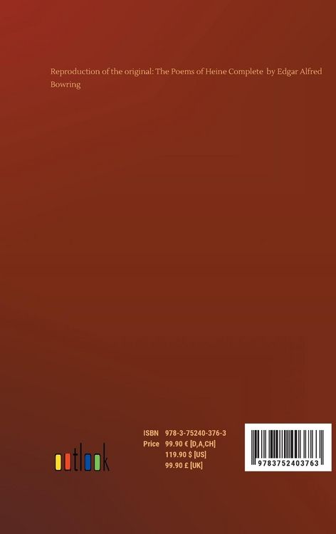Produktbild: The Poems of Heine Complete