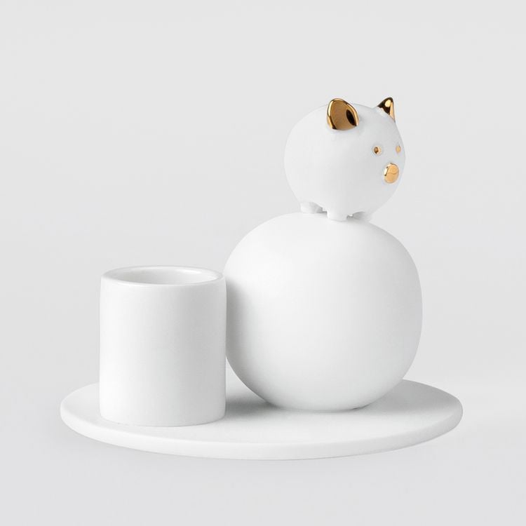 Produktbild: R&auml;der Kerzenhalter Schwein D: 8,6cm