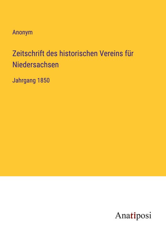 Produktbild: Zeitschrift des historischen Vereins f&uuml;r Niedersachsen