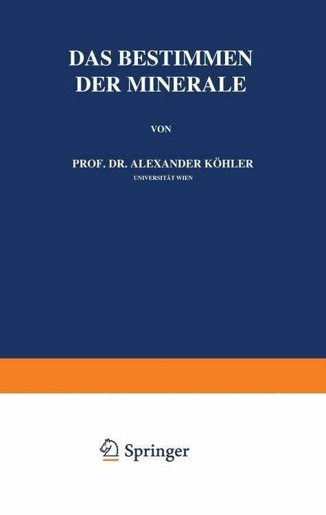 Produktbild: Das Bestimmen der Minerale