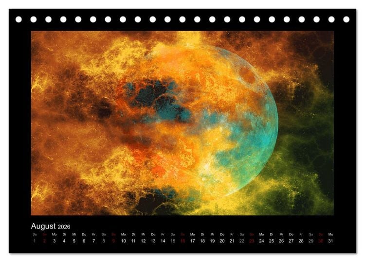 Produktbild: Magisches Universum (Tischkalender 2026 DIN A5 quer), CALVENDO Monatskalender