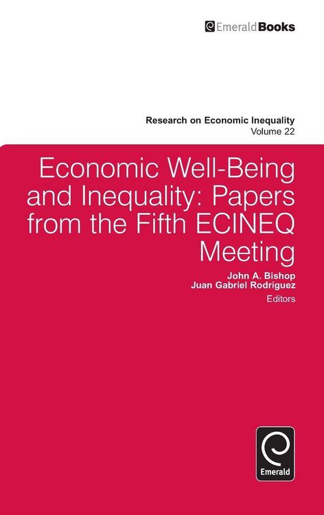 Produktbild: Economic Well-Being and Inequality