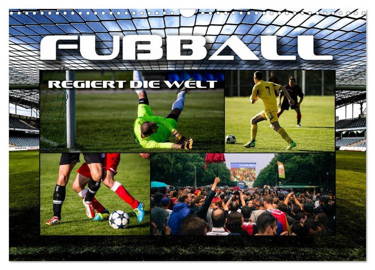 Produktbild: Fu&szlig;ball regiert die Welt (Wandkalender 2026 DIN A3 quer), CALVENDO Monatskalender