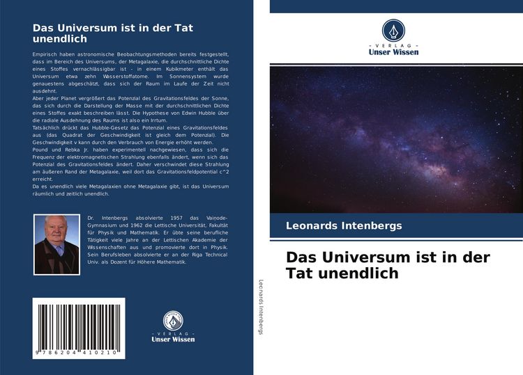 Produktbild: Das Universum ist in der Tat unendlich