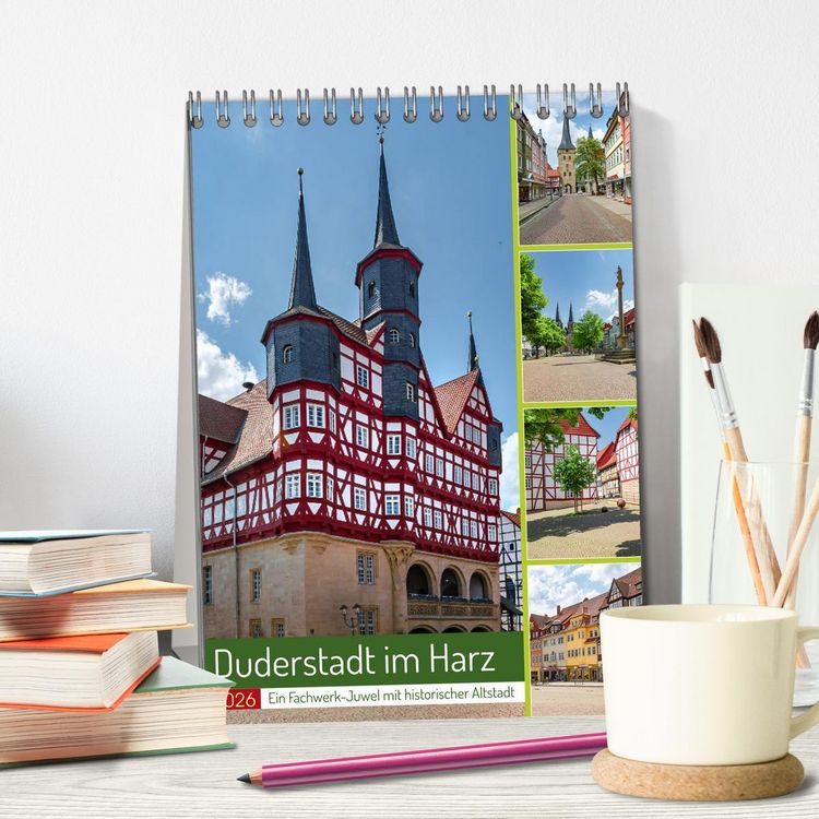 Produktbild: Duderstadt am Harz (Tischkalender 2026 DIN A5 hoch), CALVENDO Monatskalender
