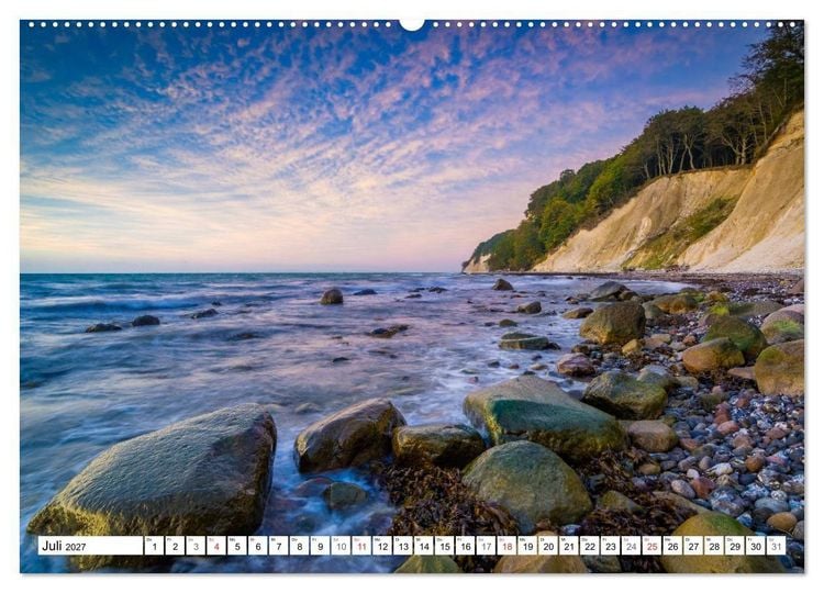 Produktbild: Insel R&uuml;gen - Meine wilde Ostsee-Romanze (hochwertiger Premium Wandkalender 2027 DIN A2 quer), Kunstdruck in Hochglanz