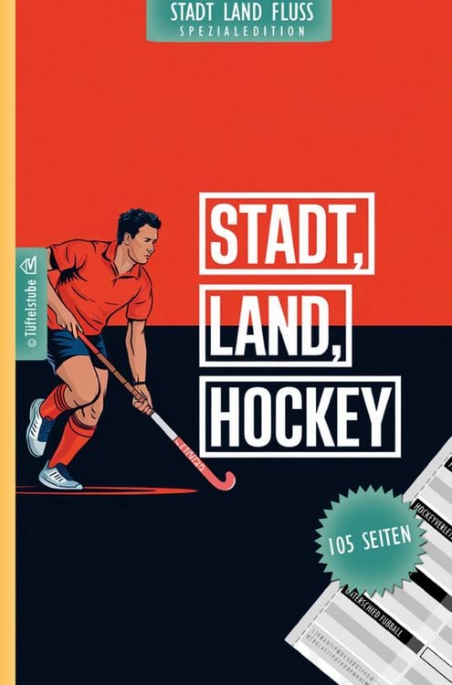 Produktbild: Stadt, Land, Hockey - 105 Seiten - Stadt-Land-Fluss-Spezialedition f&uuml;r Hockeyspieler