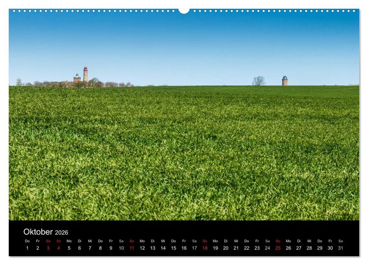 Produktbild: Ostseeinsel R&uuml;gen Impressionen (Wandkalender 2026 DIN A2 quer), CALVENDO Monatskalender